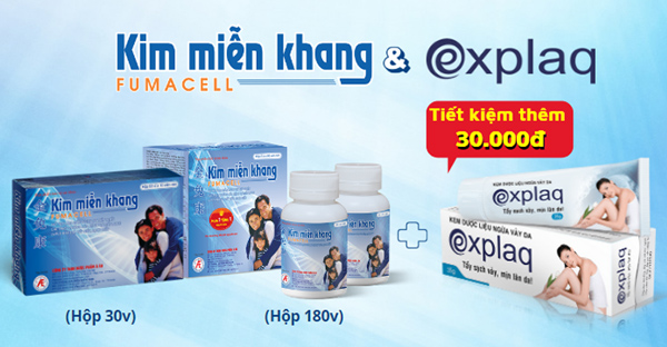 Bộ đôi Kim Miễn Khang và Explaq cho người vảy nến