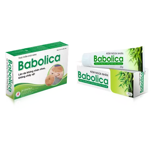 Kem bôi và viên uống Babolica giúp cải thiện da nhăn nheo, chảy xệ
