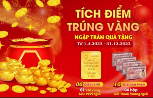 Cốt Thoái Vương - Tích điểm trúng vàng ngập tràn quà tặng